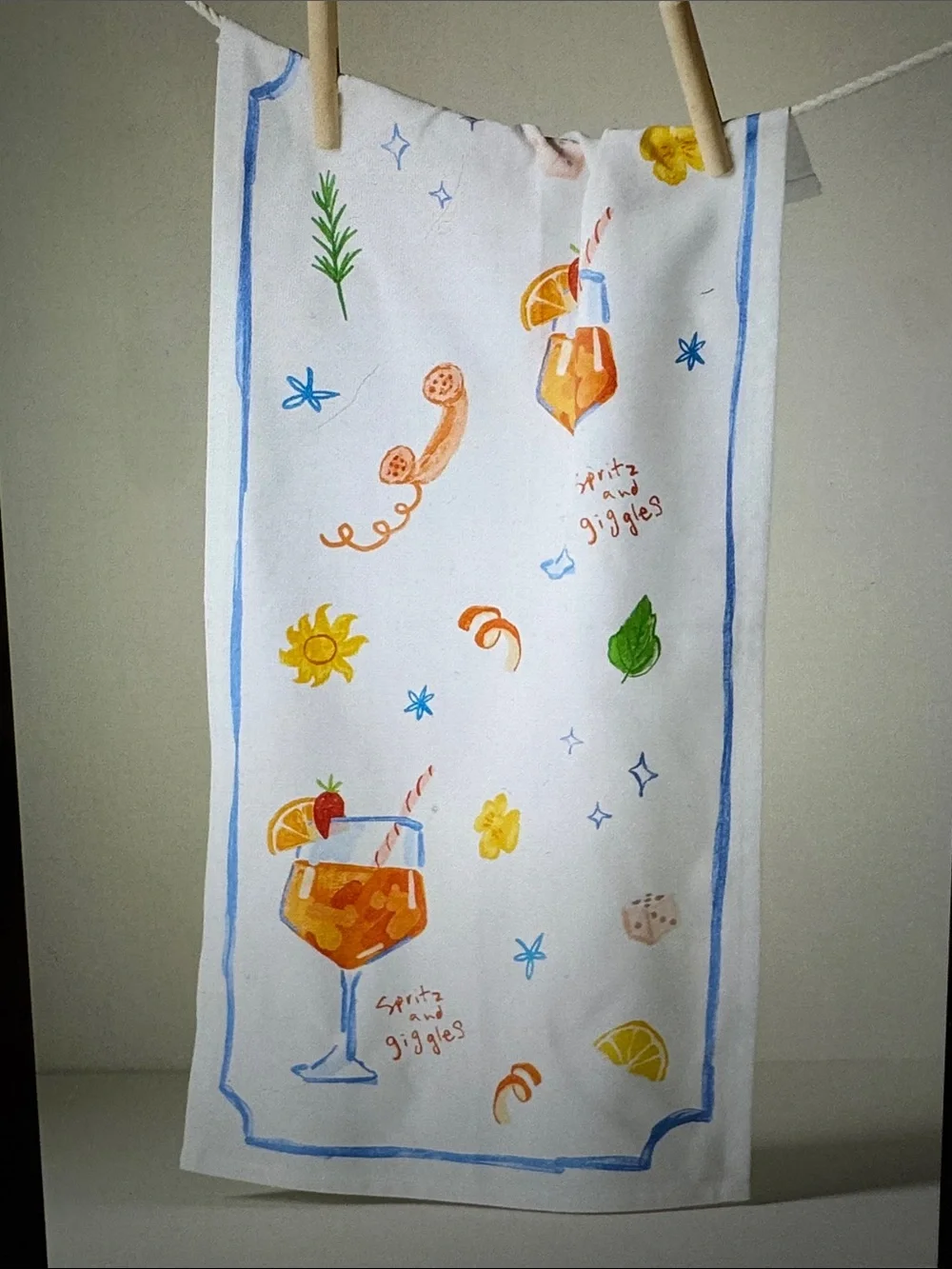 Anthropologie Spritz & Giggles Bar Towel